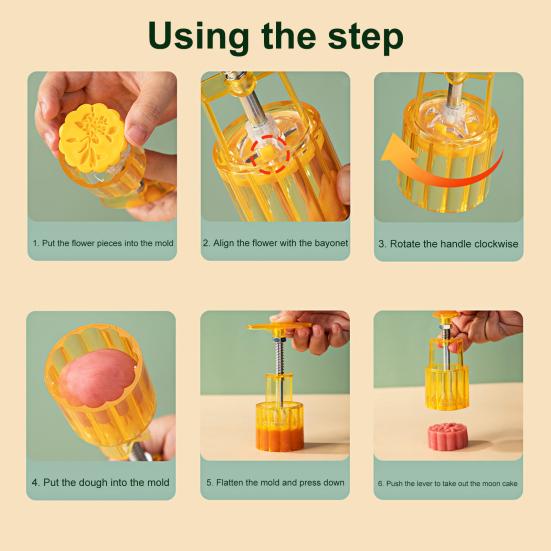 Полезный пищевой инструмент для выпечки, 6 стилей, форма для помадки и кондитерских изделий Moon Cake для дома, форма для Mooncake