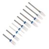 10pcs Ceramic Ceramic Nail Drill Bit Set  Nail Surface Polishing And Shaping