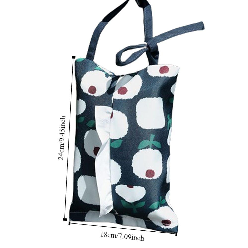 Pastoral Style Car Tissue Case Portable Tissue Container Fashion Napkin Paper Bag  Home