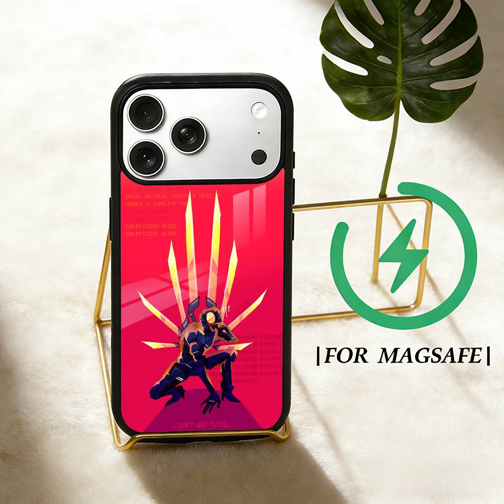 U-ULTRAKILL мир выглядит красным Чехол для телефона для iPhone 17,16,15,14,13,12,Plus,Pro,Max Для Magsafe Магнитная Беспроводная Зарядка
