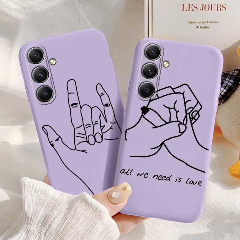 Мягкий силиконовый чехол Hand Lines для Xiaomi Redmi Note 13 Pro 13C Poco C65 Samsung A35 A55 M35 Huawei Honor 200 iPhone Camera Защитный противоударный чехол