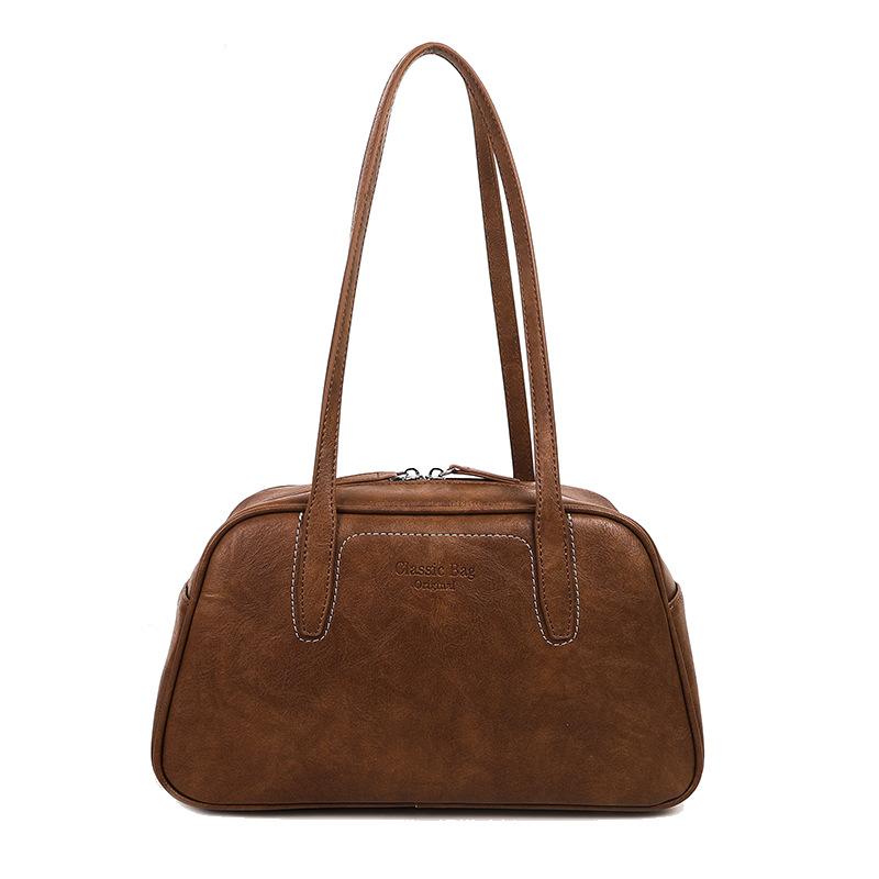 Высокий модный смысл универсальная наплечная сумка женская 2025 корейская версия зимний тренд новая ретро сумка-тоут под мышкой для通勤