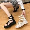 Cool Boots Women's Spring and Summer All-match Non-slip Hollowed Out Thick Soled Roman Shoes Fashion Beach Sandals