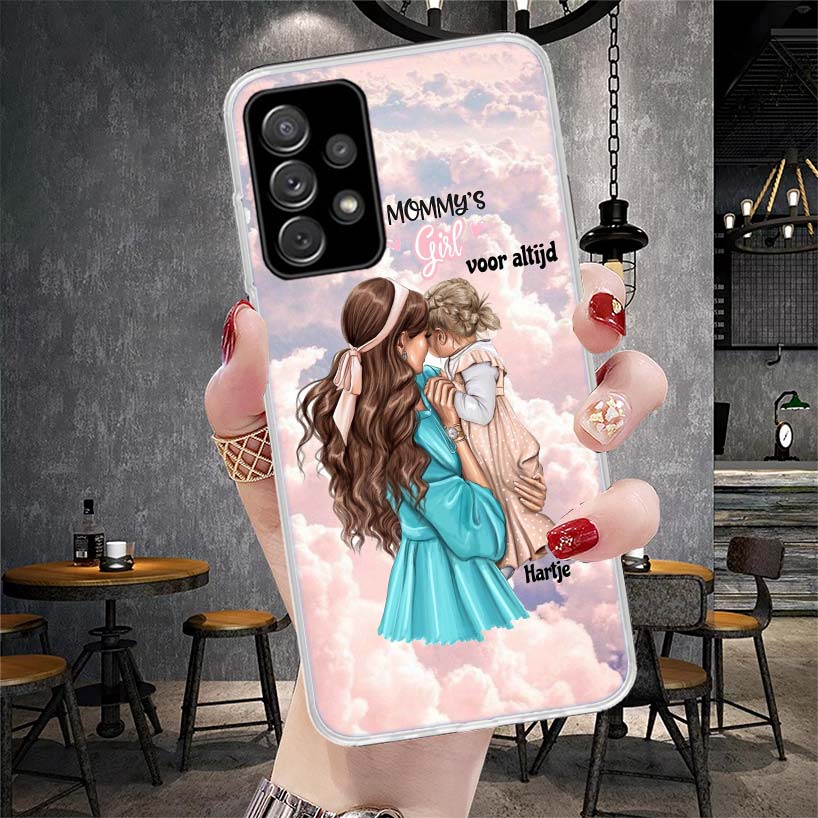 Девушка Супер Малыш Мама Розовый Мягкий Чехол Для Телефона Для Samsung Galaxy S22 S23 S24 S25 Edge S26 Ultra S20 FE S21 Plus + Fundas Coque Galaxy