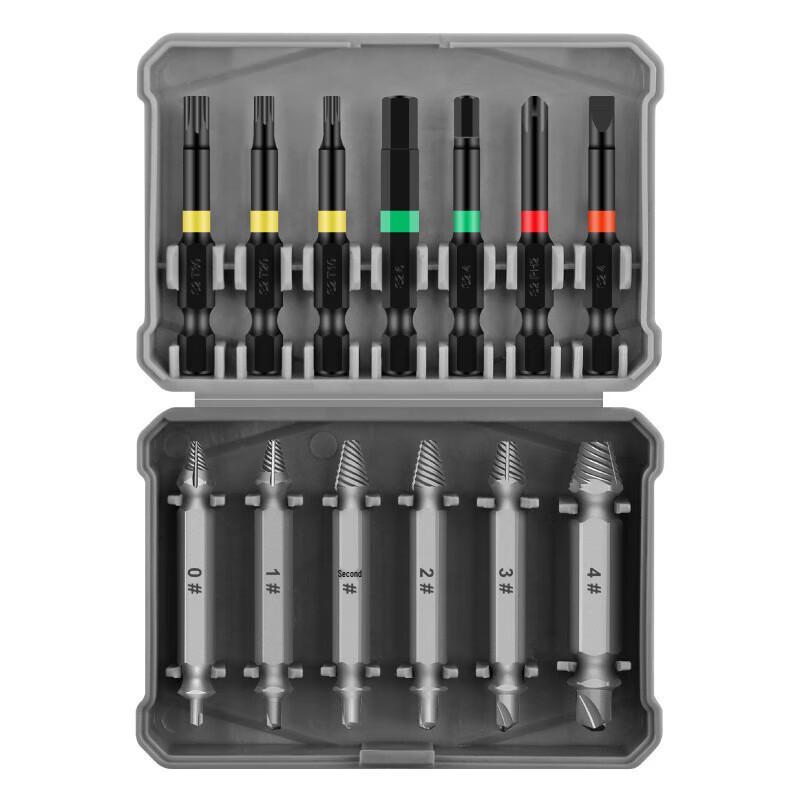 GeeLii 13-Piece Stripped Screw Extractor Set