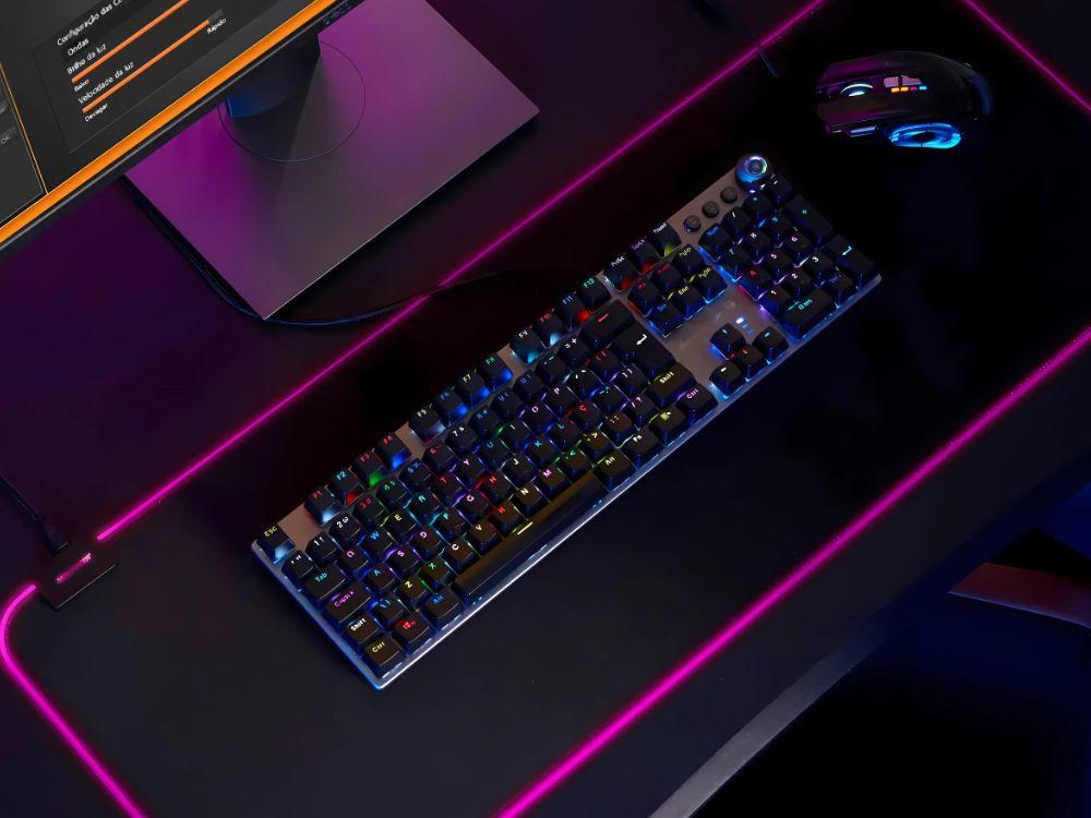 RGB backlit gaming pad 80x30 for mouse and USB keyboard