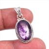 Natural Cloud Amethyst Gemstone Handmade 925 Solid Silver Pendant 1.25'' P1R40