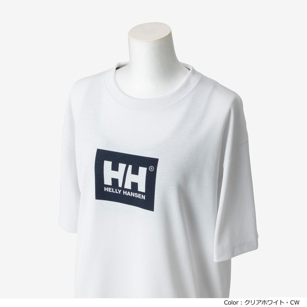 Helly Hansen S/S HH Logo Tee in Clear White