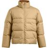 Limitless Solid Color Outdoor Casual Sports Zip-Up Stand Collar Warm Bread Down Jacket Men Jackets Camel-Brown 1384643-263