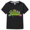 Детская футболка «My Singing Monsters» с мультяшным принтом, топы из 100% хлопка с короткими рукавами, одежда для мальчиков и девочек y2k, футболка с аниме, цельная детская одежда