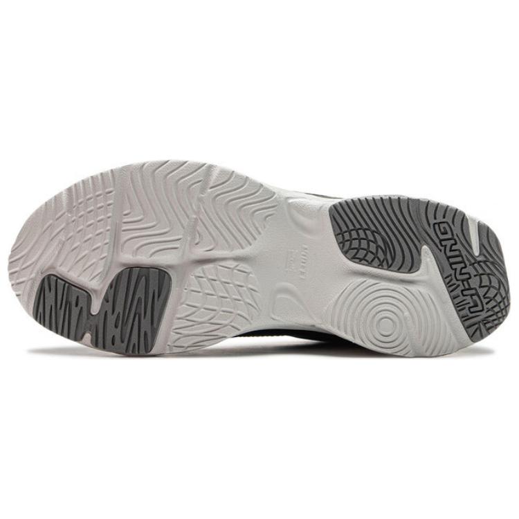 Li Ning Defender Fleece Comfortable Versatile Wear-Resistant Shock Absorbing Warm Low-Top Casual Shoes Women Sneaker Black AGLU102-1