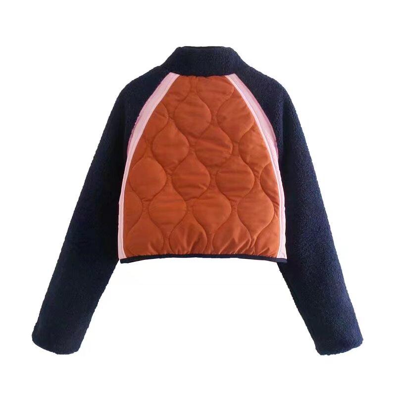 Европейская и американская женская мода Флисовая куртка с короткими рукавами