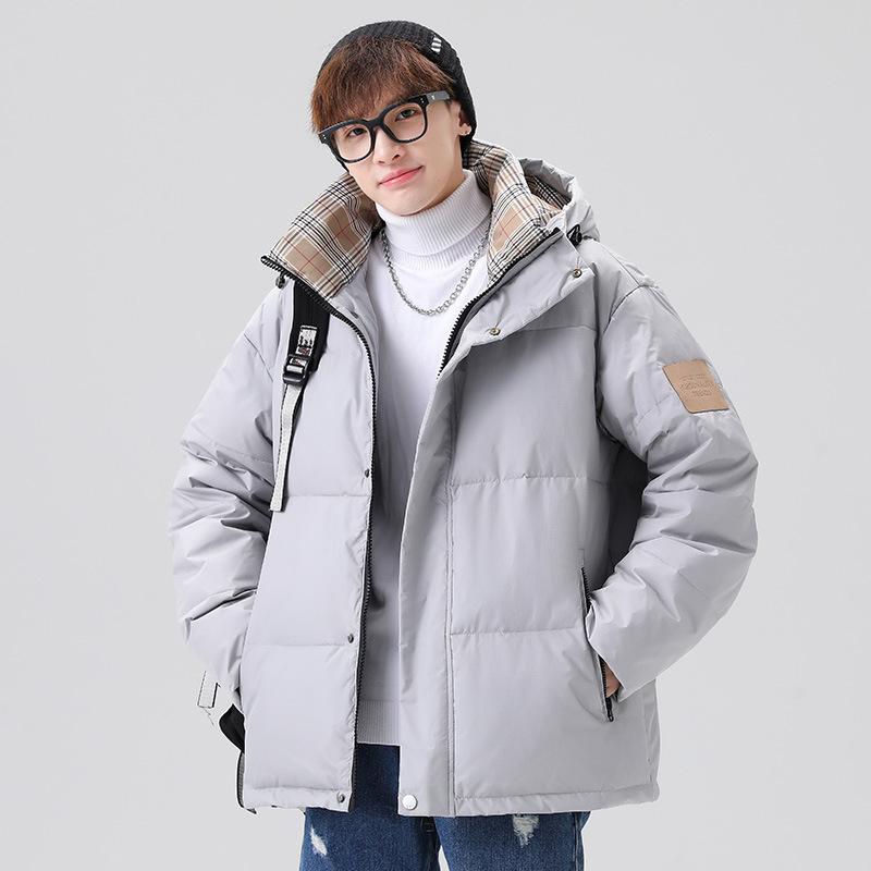 Пуховик зимняя мода мужчины и женщины пара новая теплая толстая хлопковая куртка пуховик