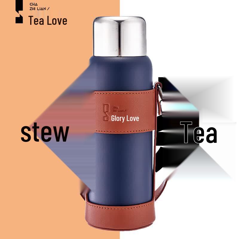 Термокружка для чая Tea Love с дисплеем температуры, из нержавеющей стали, с двойными стенками
