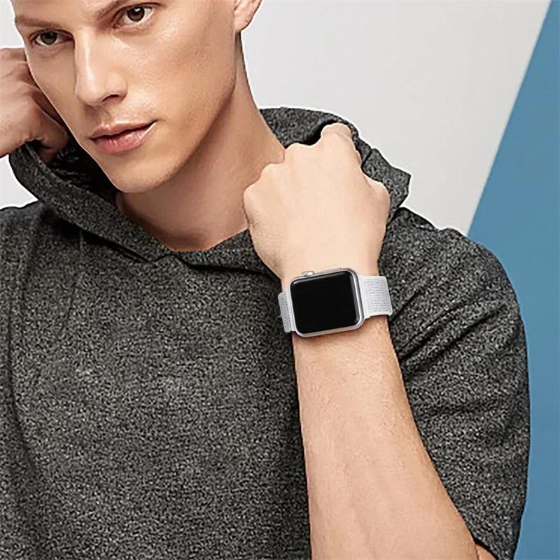 Нейлоновый ремешок-петля для ремешков Apple Watch 46 мм 44 мм 40 мм 45 мм 41 мм 42 мм Спортивный браслет iwatch Ultra 2 49 мм Серии 10 9 8 se 7 6 5 4 Ремешок
