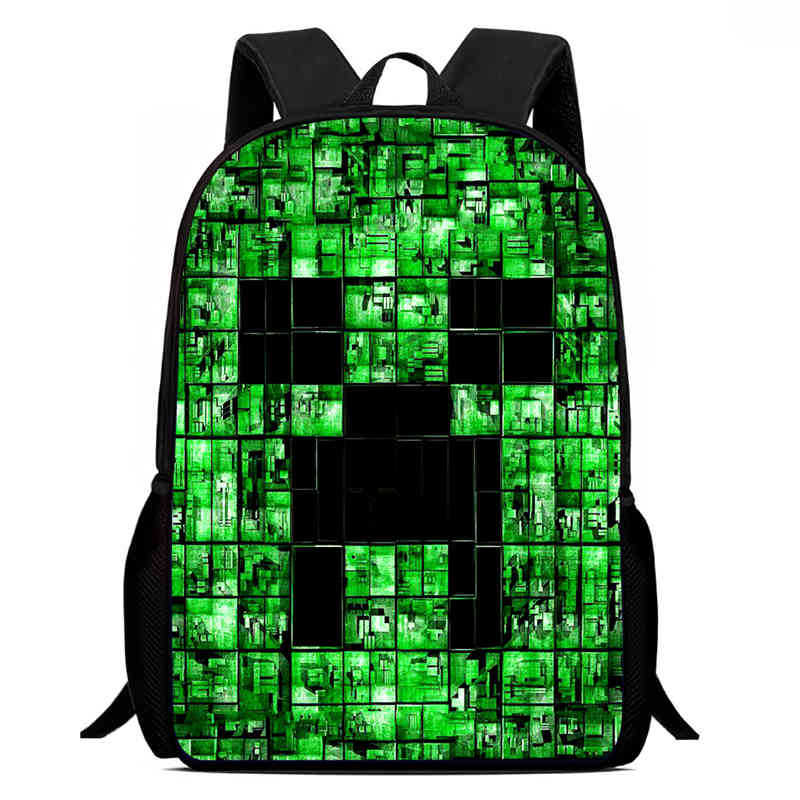 Детский рюкзак с принтом Minecraft для начальной школы