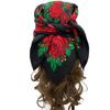 70*70cm Babushka Square Bandana Women Floral Print Russian National Scarf