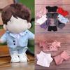 Kids Gift Fashion Suit for Idol Dolls Plush Doll's Clothes Outfit 20cm Doll Clothes Shorts Tops