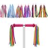 2 PCS Kid's Rainbow Bike Streamers For Girls Boys Children's Tassel Scooters Ribbons Bike Handlebar