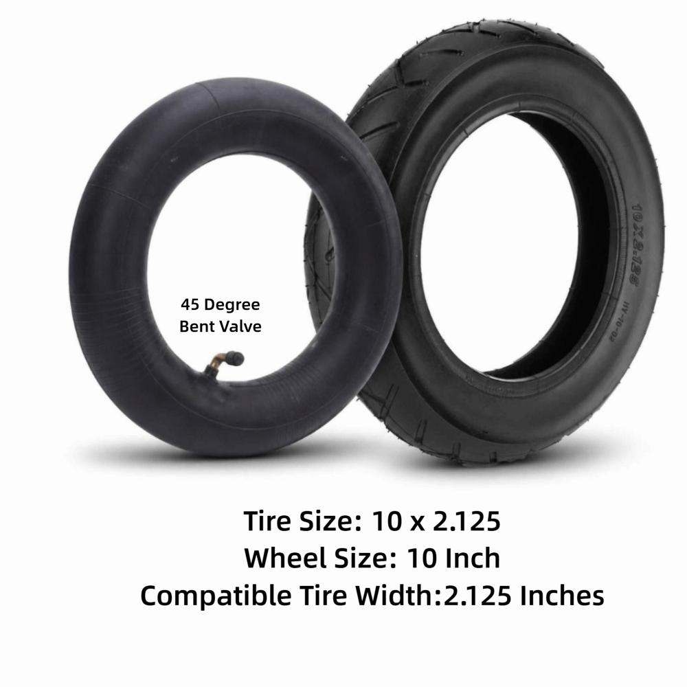 2PCS 45 Degree for Schrader Valve Electric Scooter Tire And Inner Tube Set  10 Inch Vehicle Use
