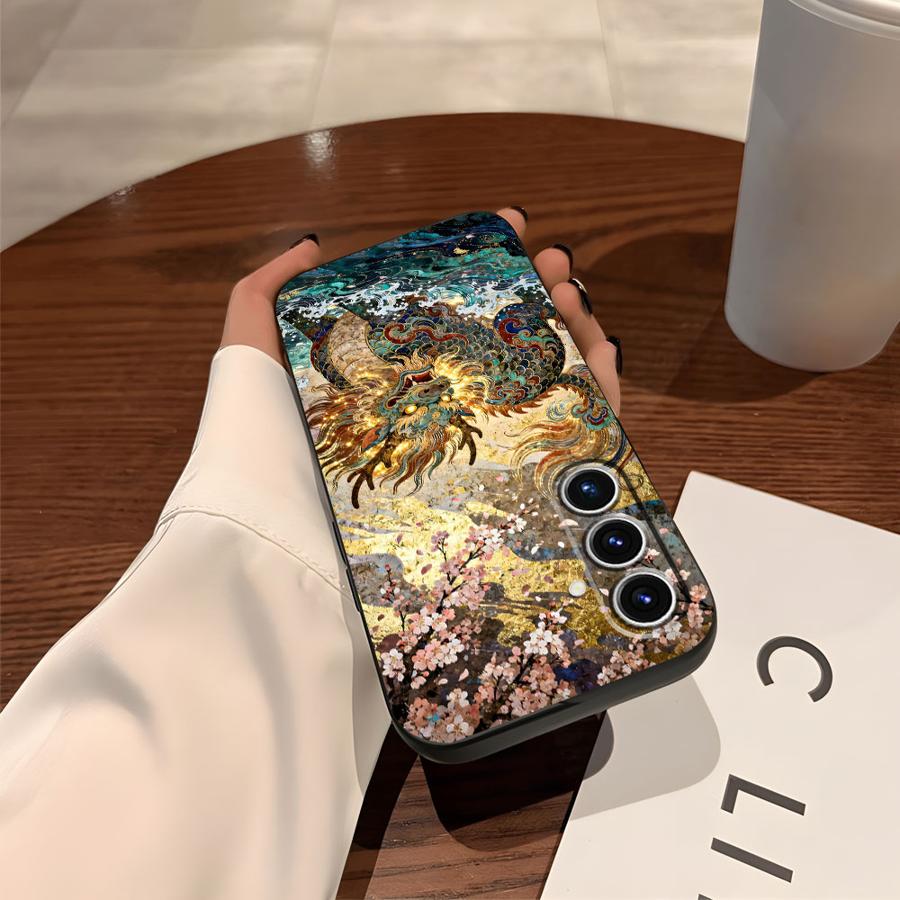 Крутой чехол с драконом для Samsung Galaxy A15 A12 A06 A17 A50 A16 A40 A70 A05 A04 A13 A20 Funda Чехол для телефона