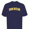 San Diego Back Text Print T-Shirt,Lightweight T-Shirt Breathable Cool, Comfortable Wear