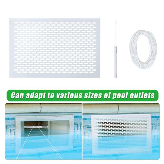 Yousheng Pool Skimmer Guard Kit Leaf Skimmer Protective Shield Spring Action Net System Prevents Debris Blockage Skimmer Mesh Board for Above Ground