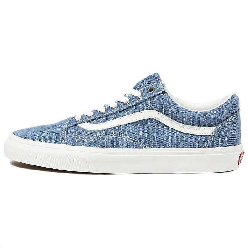 Vans Old Skool Threaded Denim - Blue Unisex Sneakers Threaded-Denim-Blue White VN000CR5Y6Z