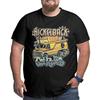 Nimoskins Футболки с принтом Nickelback Get Rollin для мужчин Оверсайз Большие размеры Мужские футболки Стильные с круглым вырезом Хлопок