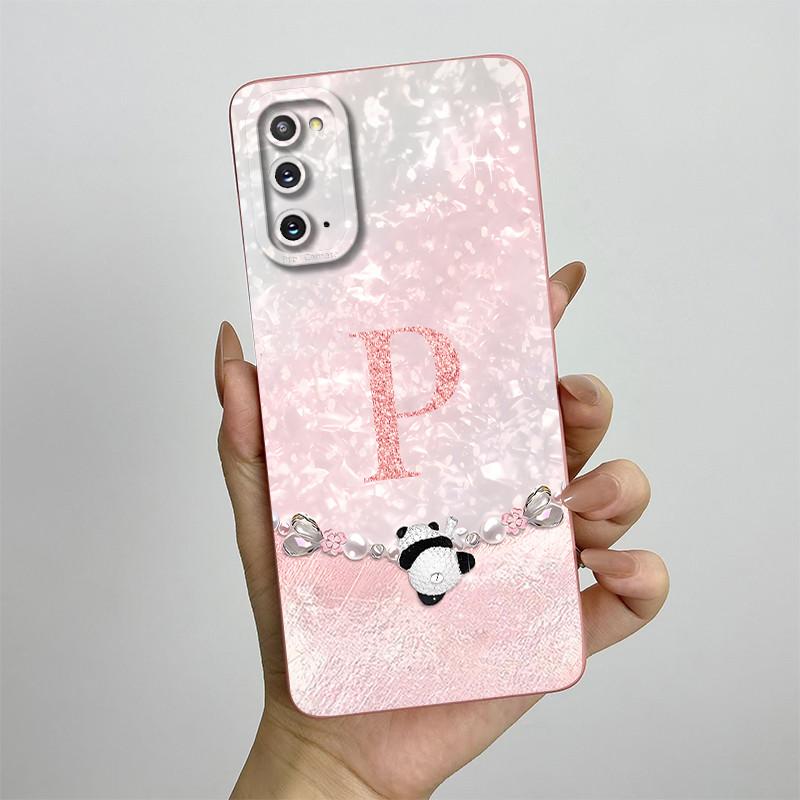 For Samsung Galaxy S20 Case S20FE Soft Silicon Back Cover Cute Panda Letters Phone Case For Samsung S20 FE Plus Case S 20 Capa