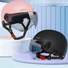 Bicycle Safety Helmet Men's and Women's Adult Children Cartoon Electric Bicycle Motorcycle Half Helmet with Goggles