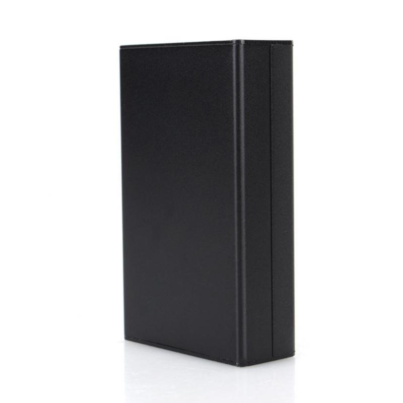 Black Metal Enclosure Box Heat Dissipation Case 80x50x20mm For Wiring Boards And Industrial Automation utilizes Housing