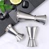 15/30ml Dual Shot Stainless Steel Measure Cup Cocktail Shaker Drink Spirit Measure Jigger Kitchen Bar Barware Tools Accessories