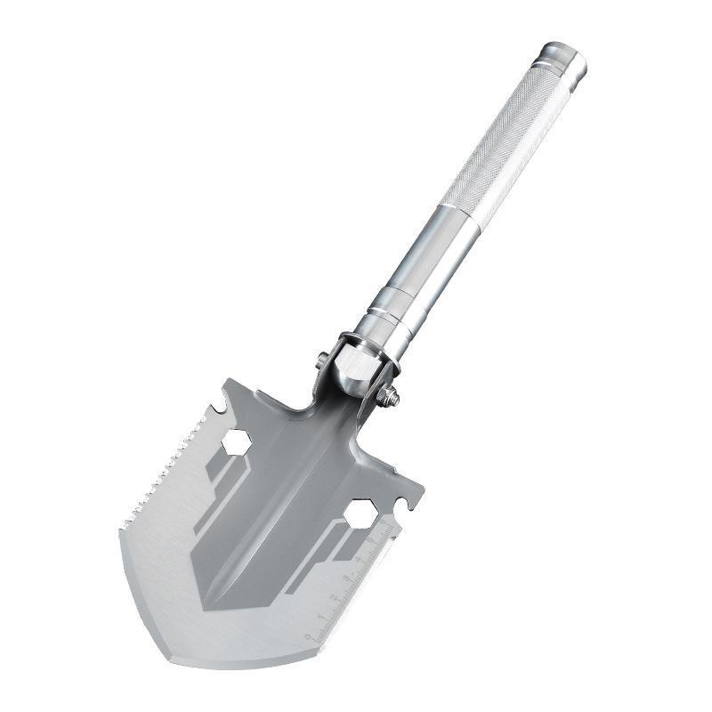 Multifunctional Folding Engineer Shovel - Portable, Durable Manganese Steel for Outdoor Use