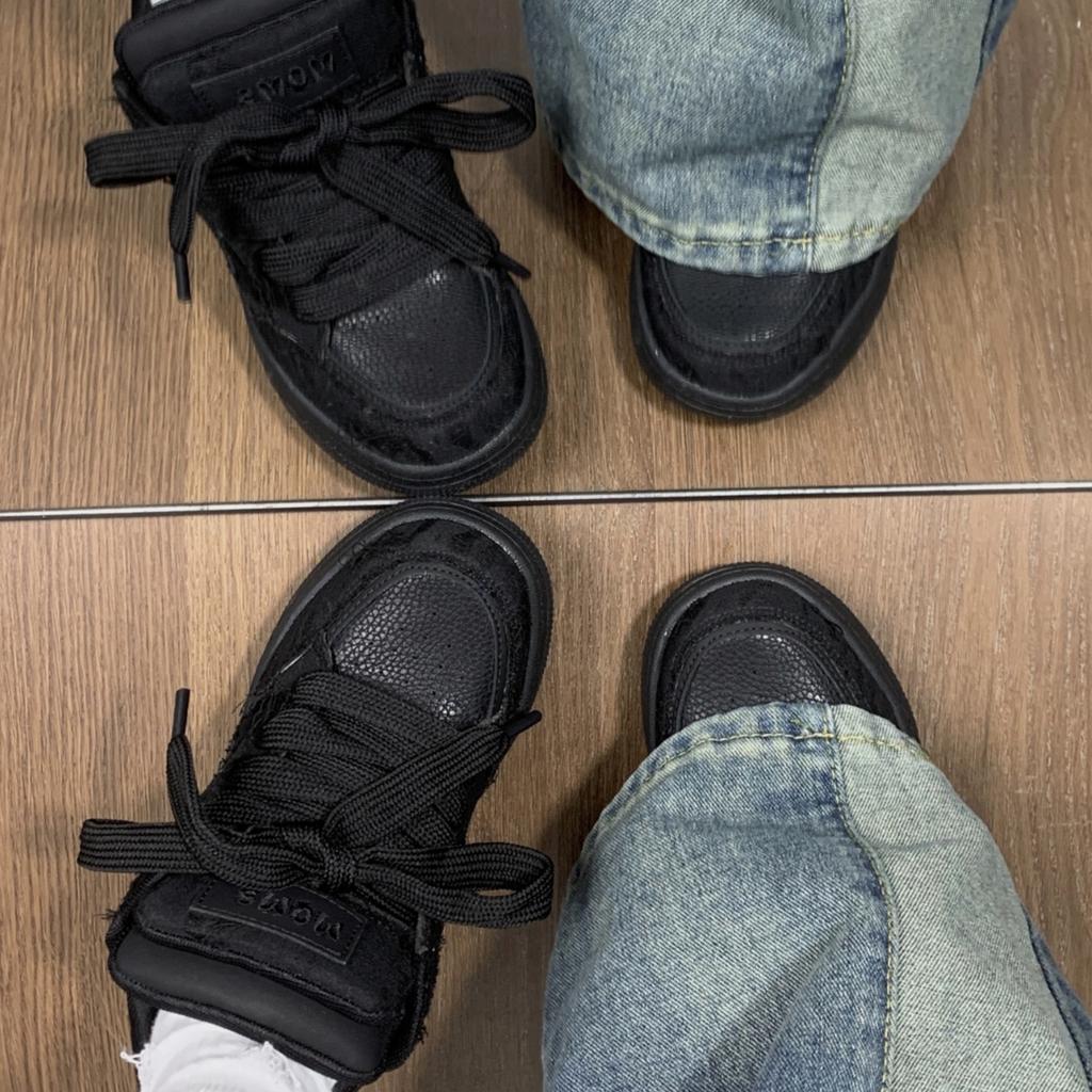 Обувь Серия Эстетика Разрушения Черный Рыцарь Молодежный Тренд Повседневная Платформа Мужская Обувь Низкий Верх Мужская и Женская Кеды