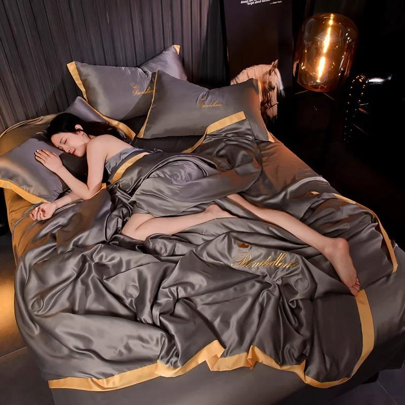 JuwenSilk простой европейский стиль ледяной шелк летние крутые одеяла спальня сон кондиционер стеганое покрывало S