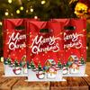 10/30pcs Christmas Gift Bags Cartoon Plastic Candy Cookie Packaging Bag Navidad Decoration for Home Kids New Year Gift