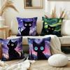 Мультяшный абстрактный звездный небо и Черная наволочка Подушка Чехол Декор Комната Дом Диван гостиная Офис Авто Нордическая простота