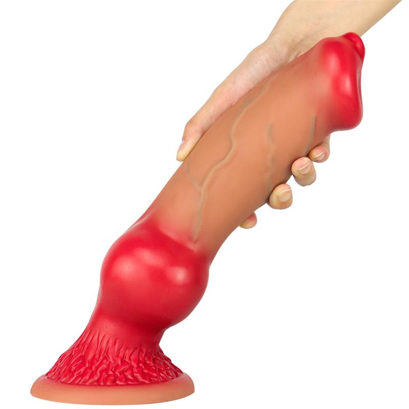 5 размеров XXL, реалистичный фаллоимитатор с большим узлом для собак, толстый пенис животных на присоске, большие фаллоимитаторы, анальная пробка, огромные секс-игрушки для взрослых, мужчины, женщины