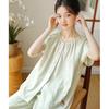 Summer Short-sleeved Cropped Pants for Women, Pure Cotton Double-layer Thin Sleepwear, Suitable for Outdoor Leisure and Home Wear, Two-piece Set
