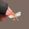 Pearl Like Pearl Brooch Rhinestone Women Pearl Butterfly Brooch High End Butterfly Brooch  Blazers