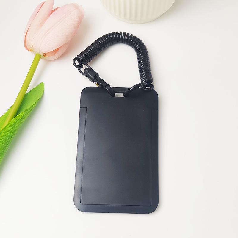 Чехол с мультяшным принтом, идентификационная бирка, чехол для рабочей карты с эластичным ремешком на запястье, держатель для бейджа, чехол для деловой карты доступа