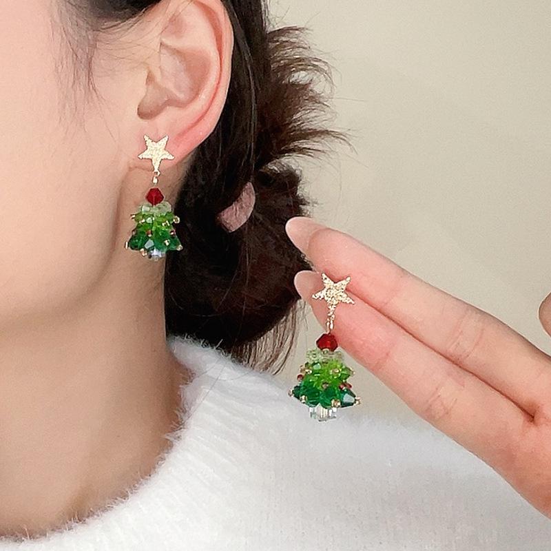 Christmas Series: Unique Autumn/Winter Stud Earrings for Women - High-End Fashion Ear Accessories