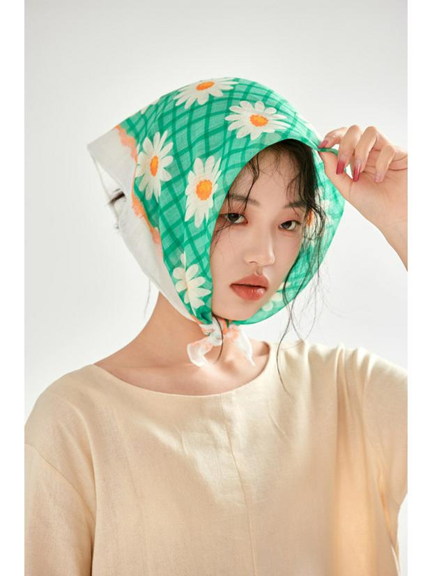 Women's Cotton Silk Scarf - Versatile Korean Style for Spring, Summer, and Autumn