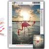 5D Diy Алмазная картина Животное Фламинго Вышивка крестом Полный Алмазная вышивка Мозаика