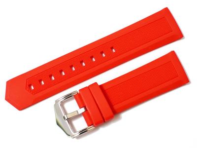 Детали часов King Watch, совместимые с резиновым ремнем Tag Heuer для внешнего продукта Formula 1, красный, 22 мм [импортный оригинал]