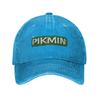 Pikmin Logo Washed Baseball Cap  Fitted Retro Sun Trucker Hat Summer Women Men Tennis Skate Snapback Cap