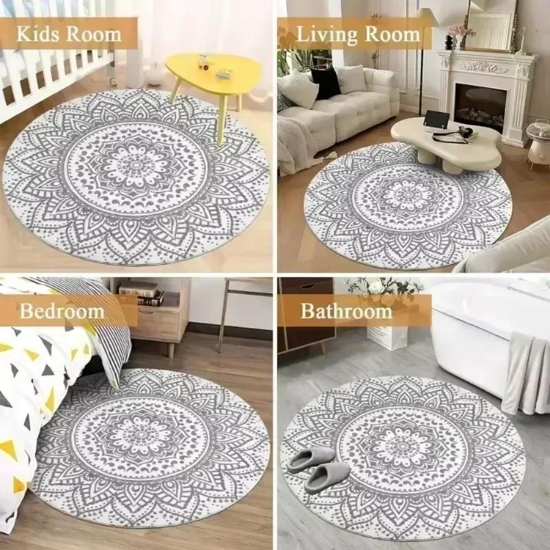 Tarot Round Carpet Mandala Flower of Life Altar Cloth Divination Meditation Circle Galaxy Tarot Mat Oracle Card Mat