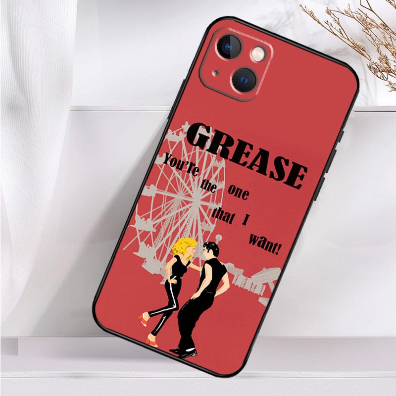 Розовый женский чехол Grease Movie для iPhone 14 16 15 Pro Max 11 12 13 Mini 7 8 Plus X XR XS MAX мягкий противоударный чехол