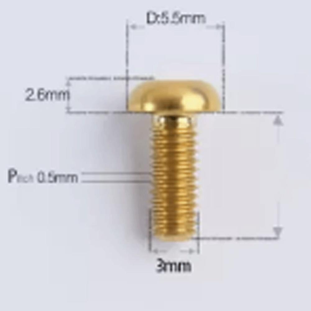 Многоцветный M3 x 6 8 10 12 15 мм Титановый сплав GR5 A2 T25 Torx Винт с полукруглой головкой D5.5мм Для дорожного велосипеда